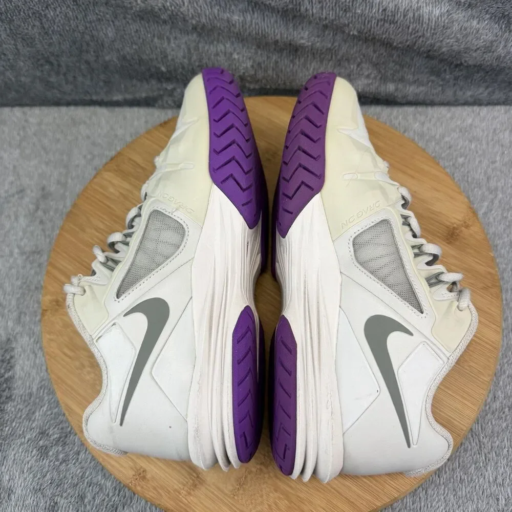 Nike Lunar Ballistec Shoes Womens Size 7.5 White Tennis Sneakers 705291-001